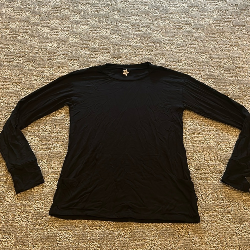 NWT PixieLane Black Basic LS 9/10